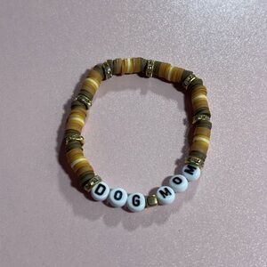 Dog Mom Beaded Bracelet